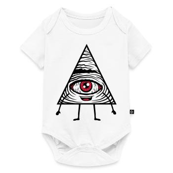 Comic Figure Eye - Baby Premium short-sleeve bodysuit - white - Front