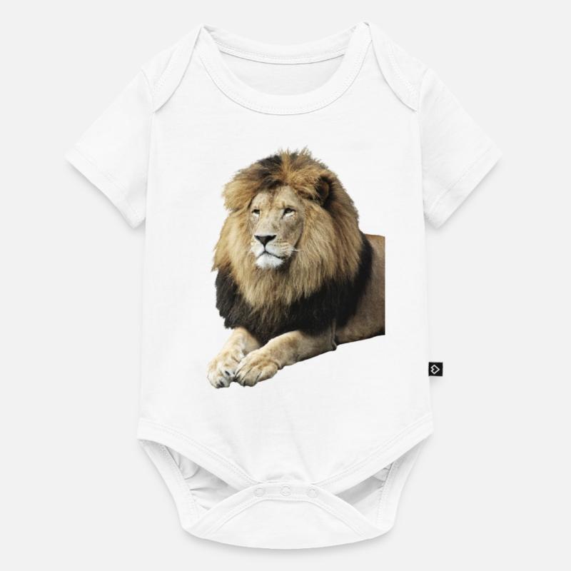 Lion - Body à manches courtes Premium Bébé - blanc