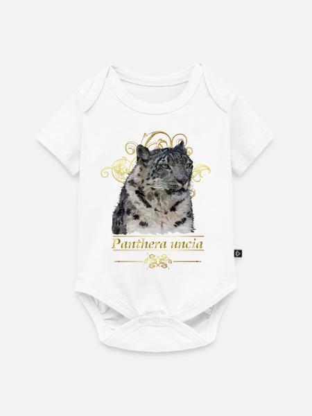 Schneeleopard - Baby Premium Kurzarmbody - Weiß