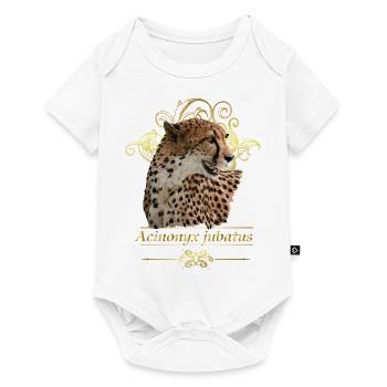cheetah - Baby Premium short-sleeve bodysuit - white - Front