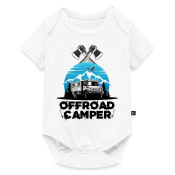 Offroad Camper camping Motorhome Motorhome WoMo - Baby Premium short-sleeve bodysuit - white - Front