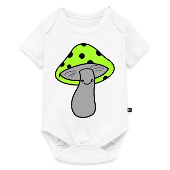 Pilz - Baby Premium Kurzarmbody - Weiß - Vorne