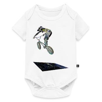bmx racing - Body à manches courtes Premium Bébé - blanc - Devant