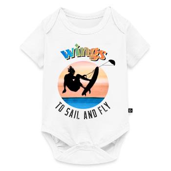 wings Kyte surf jump - Baby Premium short-sleeve bodysuit - white - Front