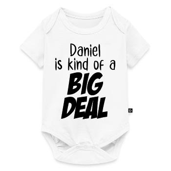 Daniel ist eine große Sache - Baby Premium Kurzarmbody - Weiß - Vorne