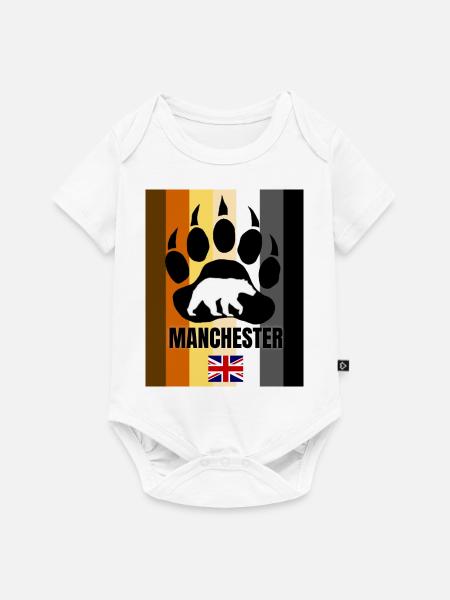 Manchester Schwul - Baby Premium Kurzarmbody - Weiß