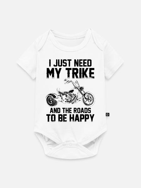 Trike - Baby Premium Kurzarmbody - Weiß