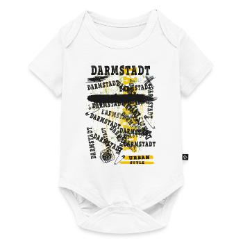 Darmstadt Allemagne Ville Skyline Accueil Amour - Body à manches courtes Premium Bébé - blanc - Devant