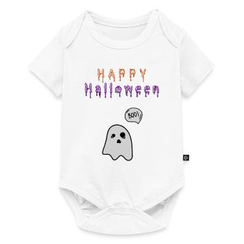 Happy Halloween Ghost - Baby Premium short-sleeve bodysuit - white - Front