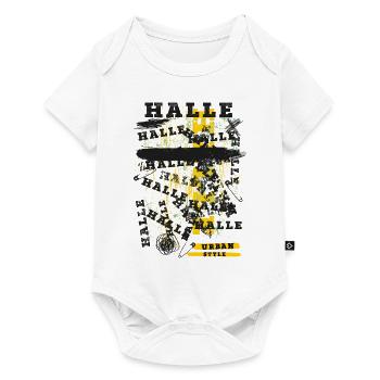 Halle Germany City Skyline Home Love - Baby Premium short-sleeve bodysuit - white - Front