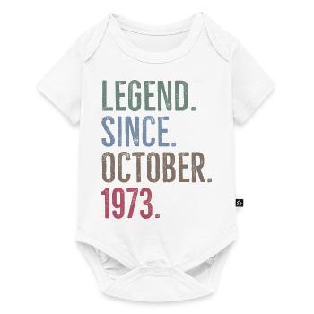 Légende depuis octobre 1973 - Body à manches courtes Premium Bébé - blanc - Devant