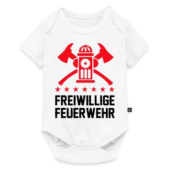 Freiwillige Feuerwehr - Baby Premium Kurzarmbody - Weiß - Vorne