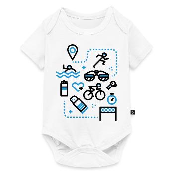 Triatlhon Icons Finisher - Baby Premium short-sleeve bodysuit - white - Front