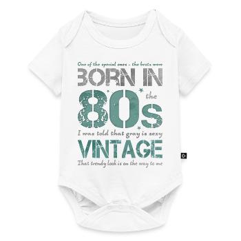the eighties 80s 80s - Baby Premium short-sleeve bodysuit - white - Front