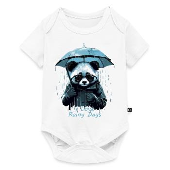 J’adore les jours de pluie - Body à manches courtes Premium Bébé - blanc - Devant