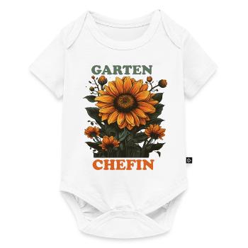 Garten Chefin - Baby Premium Kurzarmbody - Weiß - Vorne