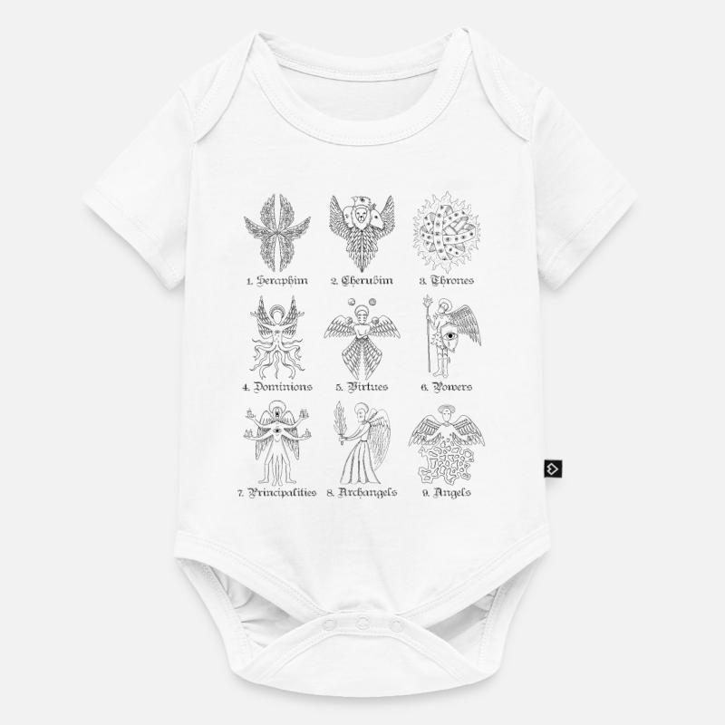 Anges bibliquement exacts neuf rangs d’anges - Body à manches courtes Premium Bébé - blanc