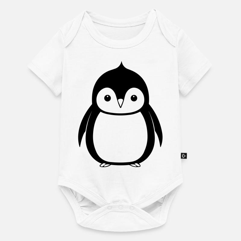 Pinguin - Baby Premium Kurzarmbody - Weiß