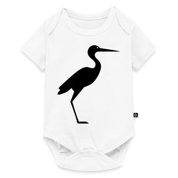 Simple petite cigogne - Body à manches courtes Premium Bébé - blanc - Devant