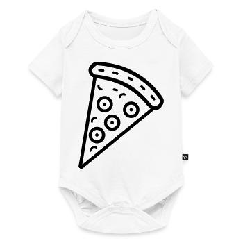 Pizza slice - Baby Premium short-sleeve bodysuit - white - Front