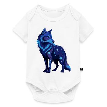 Galactic Wolf - Baby Premium short-sleeve bodysuit - white - Front