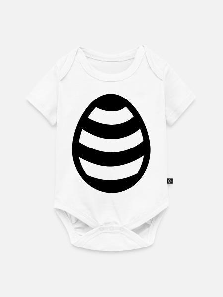 Ei - Baby Premium Kurzarmbody - Weiß