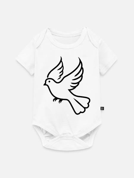 Taube - Baby Premium Kurzarmbody - Weiß