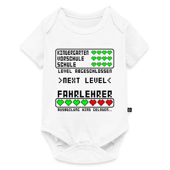Fahrlehrer Ausbildung neuer Start für Baby Junge - Baby Premium Kurzarmbody - Weiß - Vorne