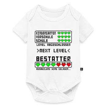 Bestatter vor der Ausbildung Beginn Baby Junge - Baby Premium Kurzarmbody - Weiß - Vorne