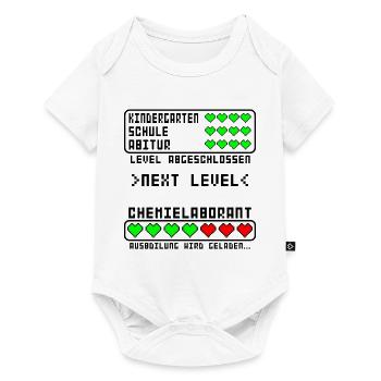 Chemielaborant Ausbildung Beginn für Baby Junge - Baby Premium Kurzarmbody - Weiß - Vorne