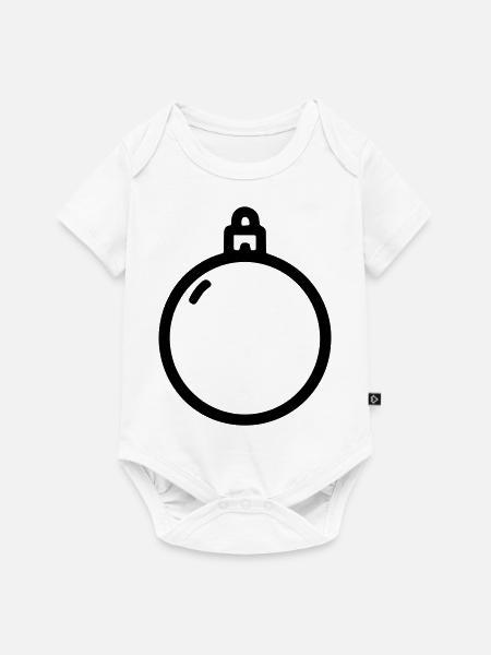 Weihnachtskugel - Baby Premium Kurzarmbody - Weiß