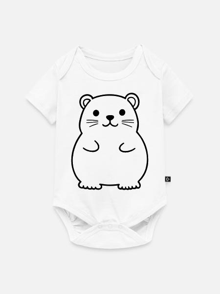 Murmeltier - Baby Premium Kurzarmbody - Weiß