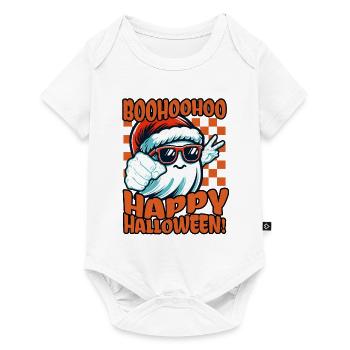 Boohoohoo Happy Halloween - Baby Premium Kurzarmbody - Weiß - Vorne
