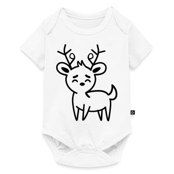 Deer - Baby Premium short-sleeve bodysuit - white - Front