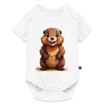 Cute Groundhog - Baby Premium short-sleeve bodysuit - white - Front