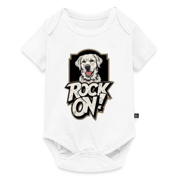 Labrador Retriever Dog - Rock on - Baby Premium short-sleeve bodysuit - white - Front