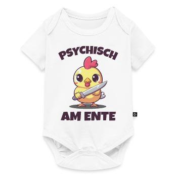 Psychisch am Ente - Baby Premium Kurzarmbody - Weiß - Vorne