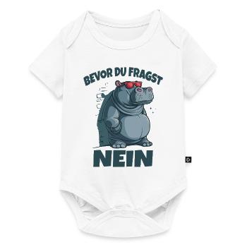 Bevor du Fragst Nein Sprüche - Baby Premium Kurzarmbody - Weiß - Vorne