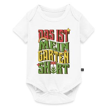 Das ist mein Garten Shirt – Lustiges Gärtner Shirt - Baby Premium Kurzarmbody - Weiß - Vorne