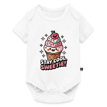 Stay Cool, Sweetie! - Baby Premium short-sleeve bodysuit - white - Front