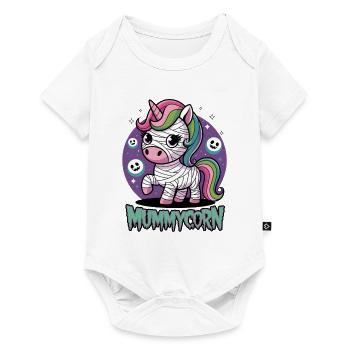 Mumienkorn - Baby Premium Kurzarmbody - Weiß - Vorne