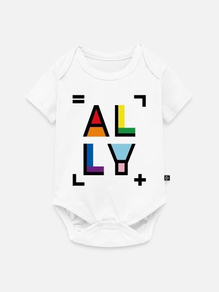 Verbündeter - Baby Premium Kurzarmbody - Weiß