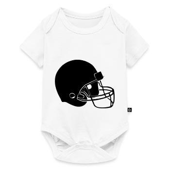 football helm - Baby Premium short-sleeve bodysuit - white - Front