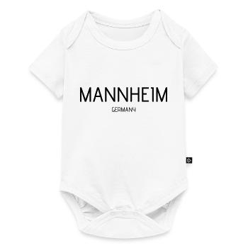 Mannheim - Baby Premium Kurzarmbody - Weiß - Vorne