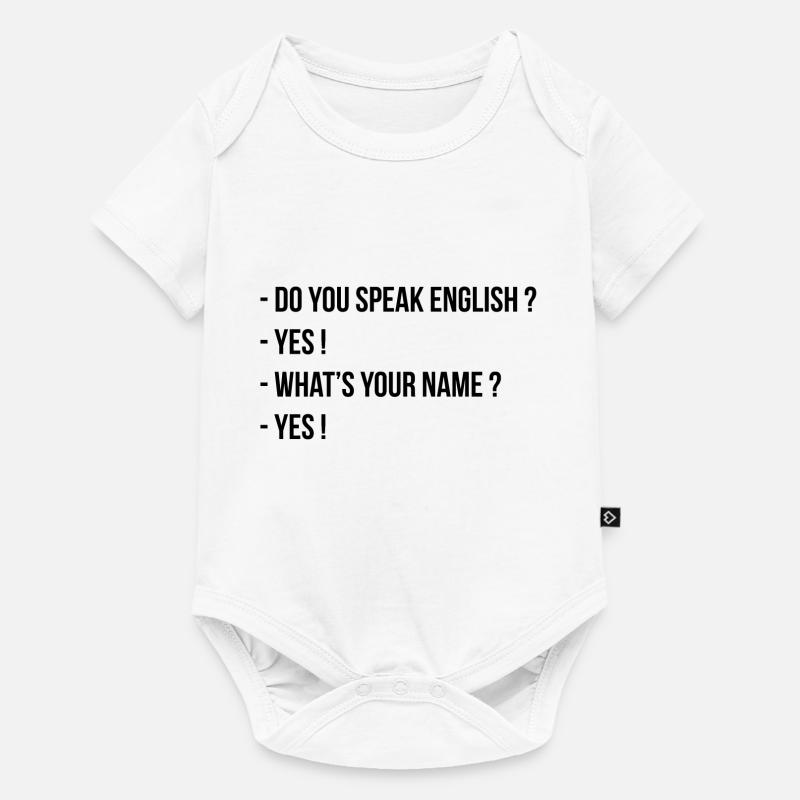 Sprechen Sie Englisch? - Baby Premium Kurzarmbody - Weiß