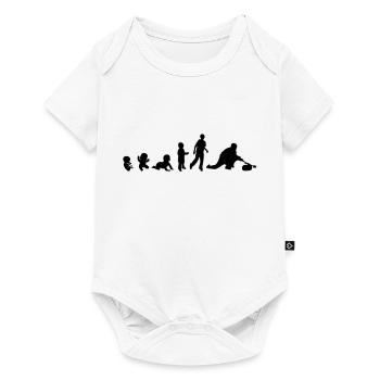 evolution homme human sport curling - Body à manches courtes Premium Bébé - blanc - Devant