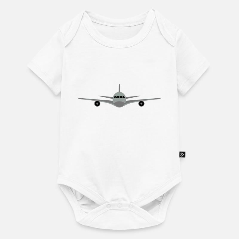 Avion - Body à manches courtes Premium Bébé - blanc