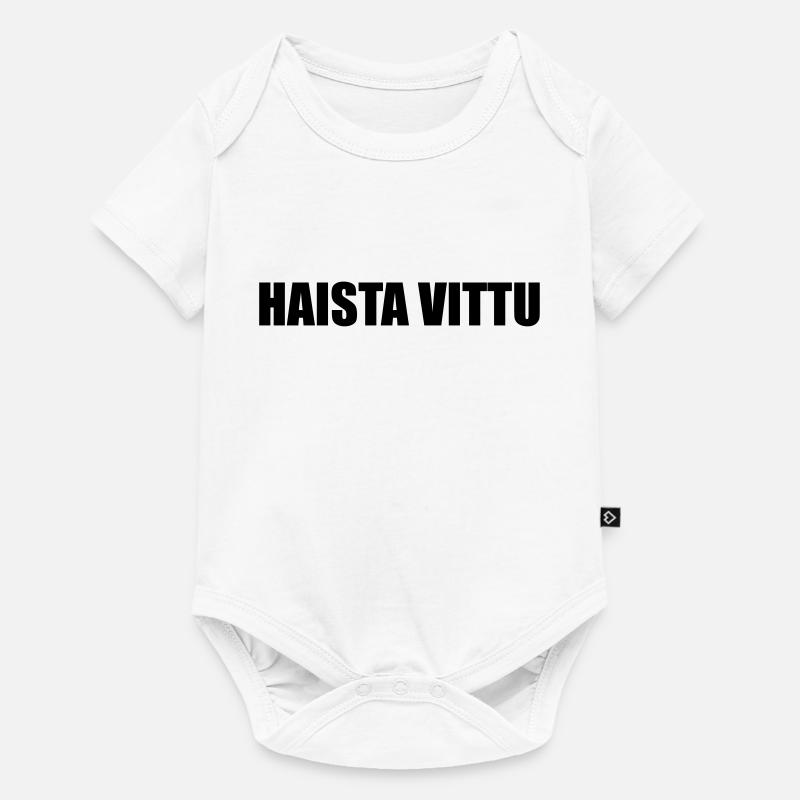 HaistaVittu - Body à manches courtes Premium Bébé - blanc