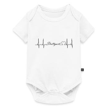 Stuttgart - Baby Premium Kurzarmbody - Weiß - Vorne