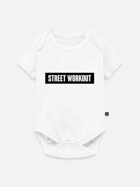 Street Workout Zitat - Baby Premium Kurzarmbody - Weiß